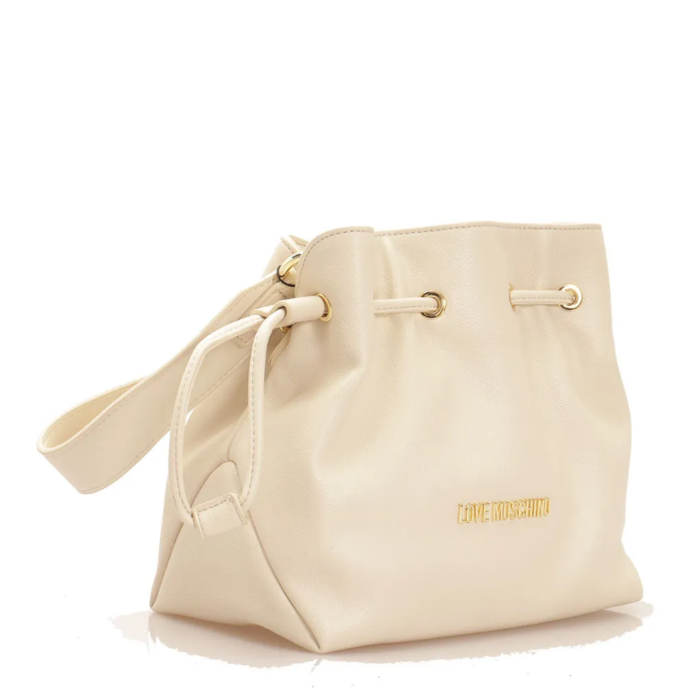 Borsa Donna Secchiello con Mini Pochette LOVE MOSCHINO color Avorio JC4091