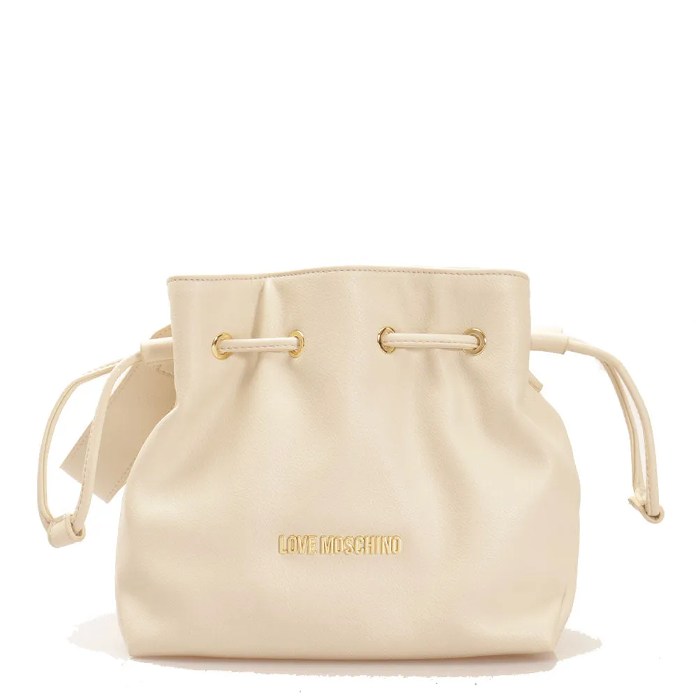 Borsa Donna Secchiello con Mini Pochette LOVE MOSCHINO color Avorio JC4091