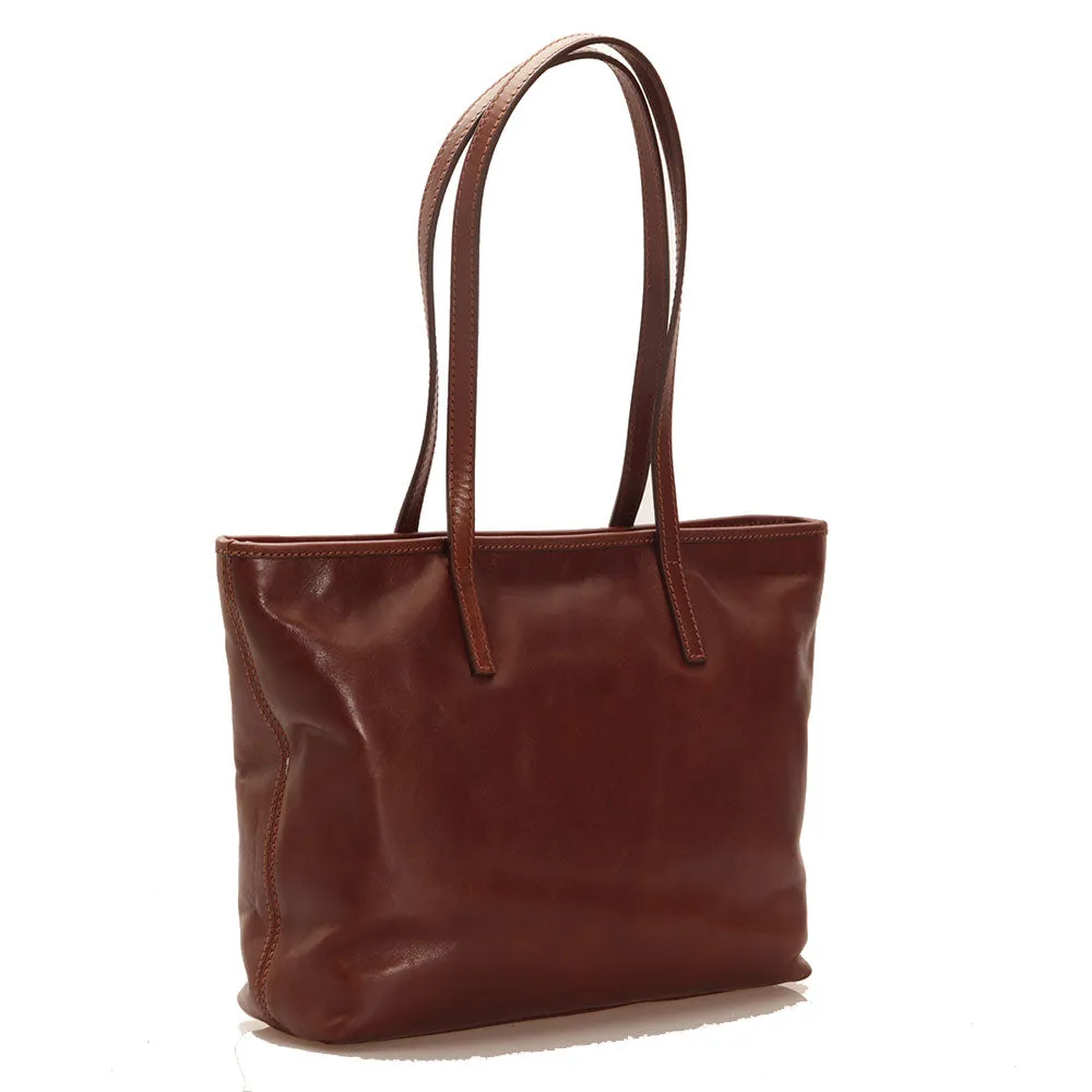 Borsa Donna Shopping Grande THE BRIDGE in Pelle Marrone linea Core