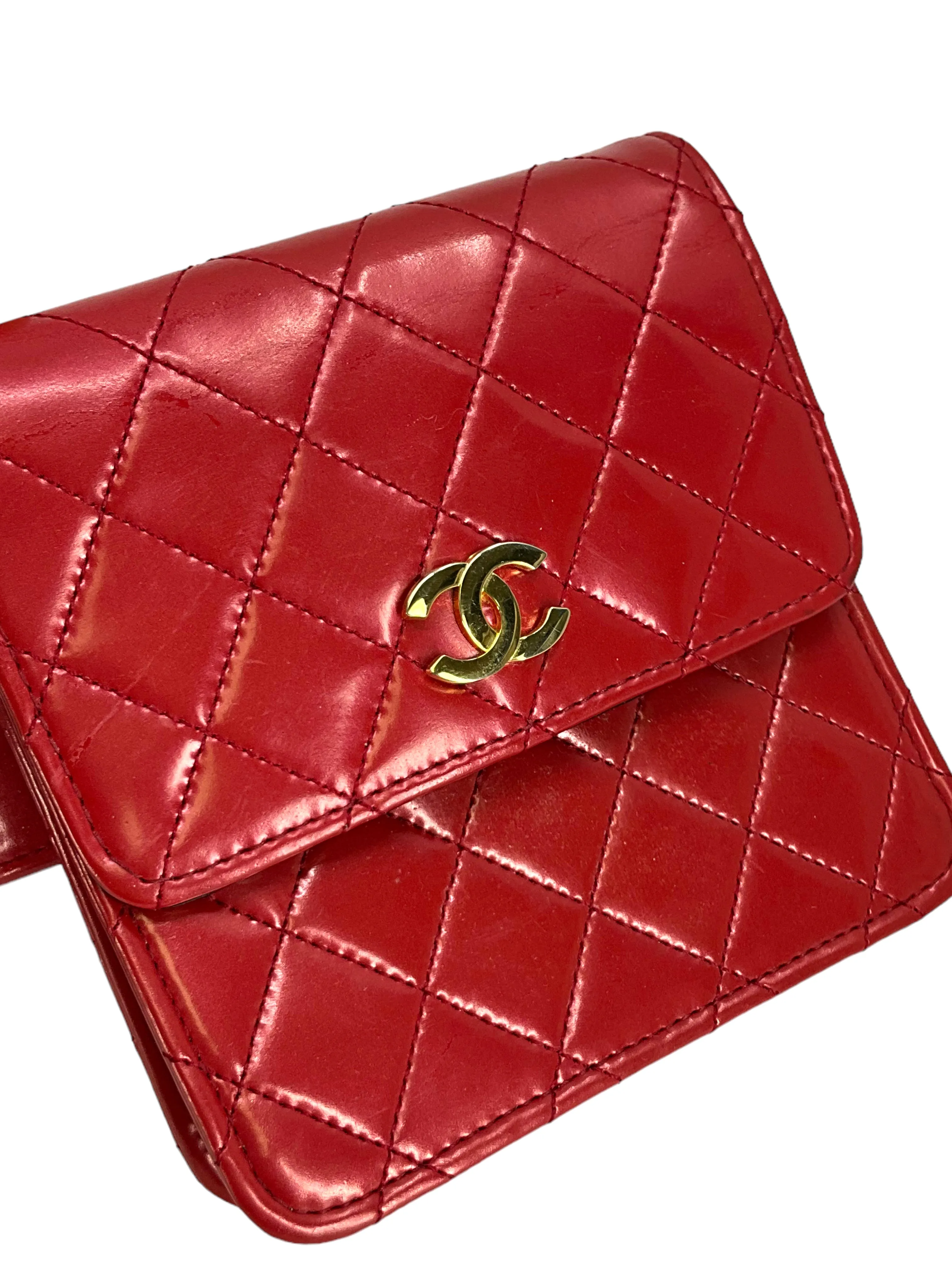 CHANEL Vintage Quilted Leather Bum Belt Bag