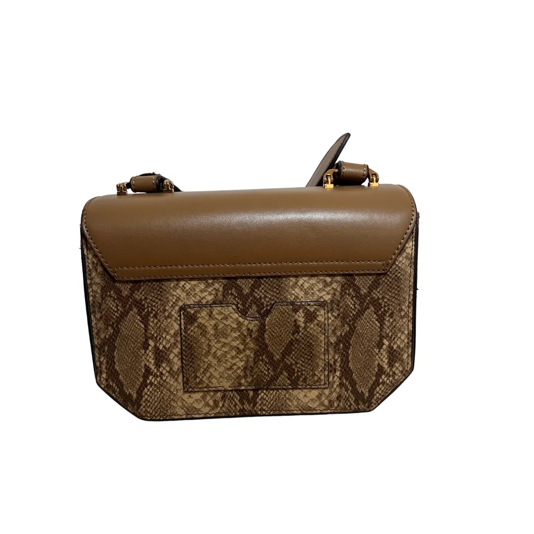 Charles & Keith Brown Snakeskin Textured Crossbody Bag | Gently Used |