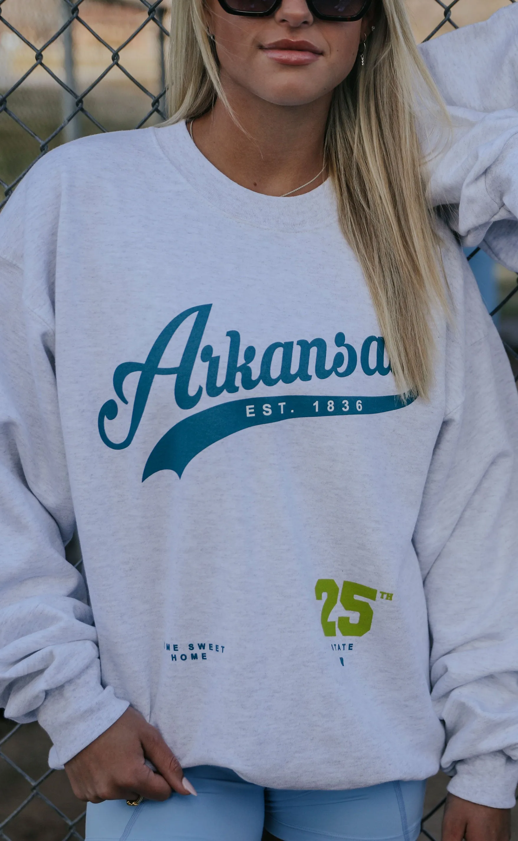 charlie southern: home sweet home sweatshirt - arkansas