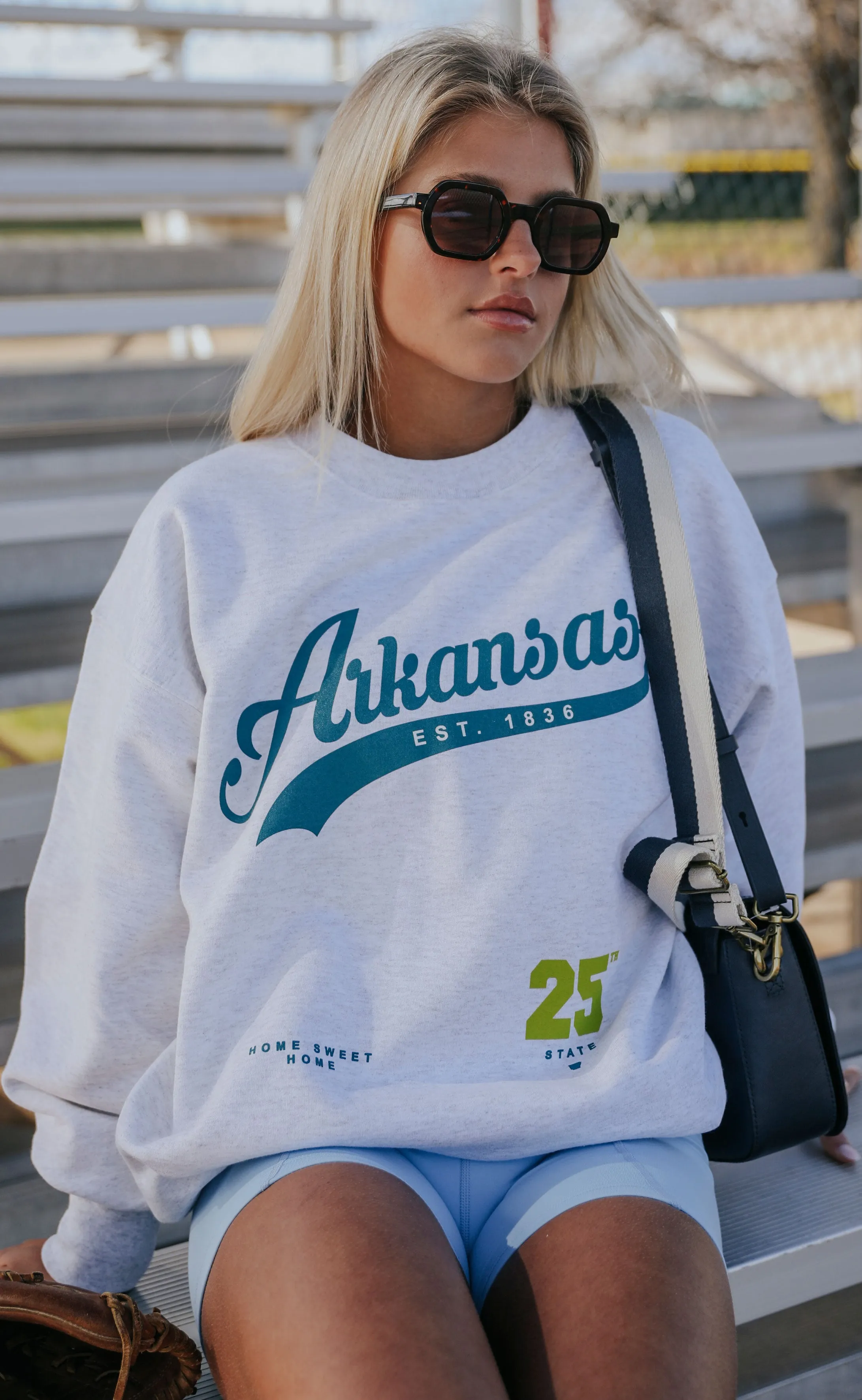 charlie southern: home sweet home sweatshirt - arkansas