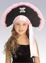 Child Pink Marabou Pirate Hat 49552