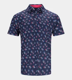 CHILL SKULLS POLO - NAVY