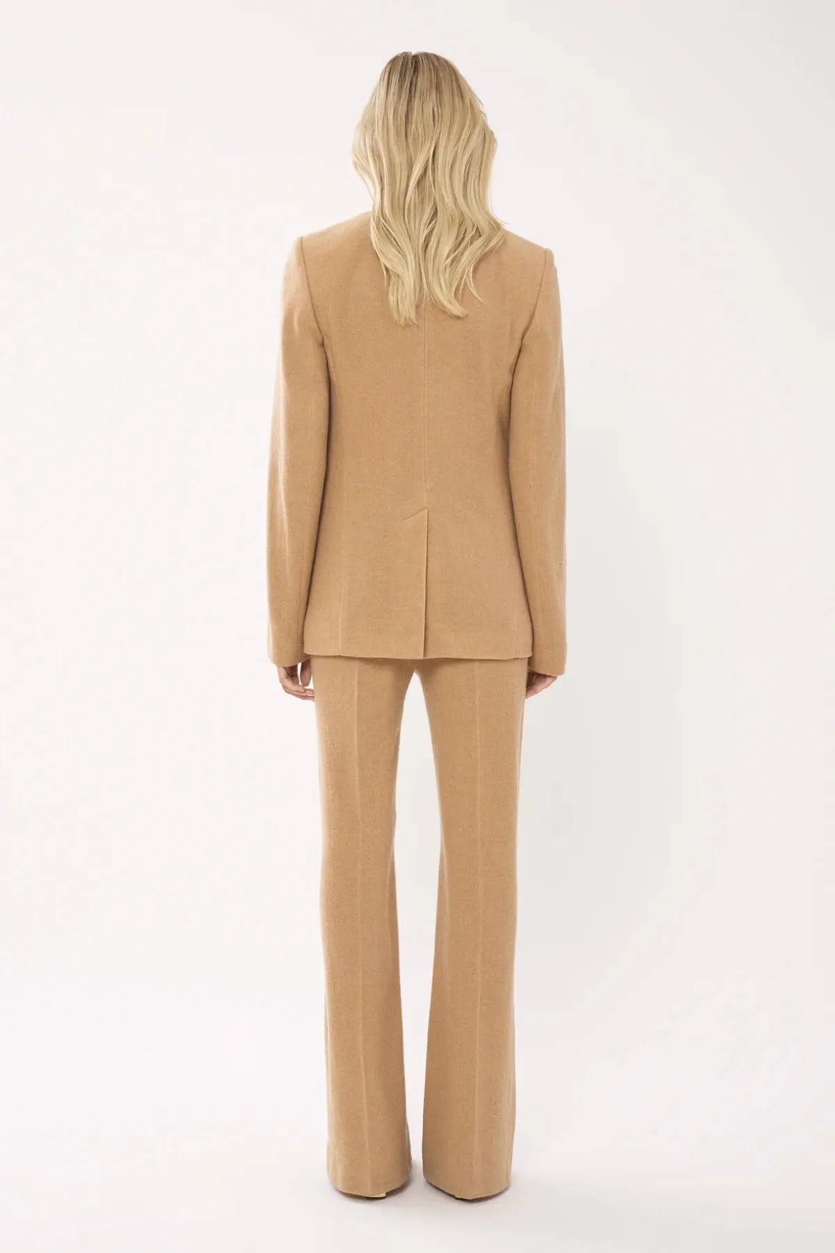 Chloé Buttonless Tailored Blazer - Worn Brown