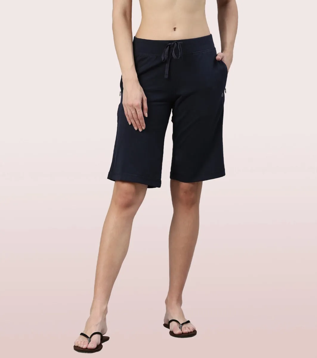 City Shorts | Cotton Knee Length Shorts