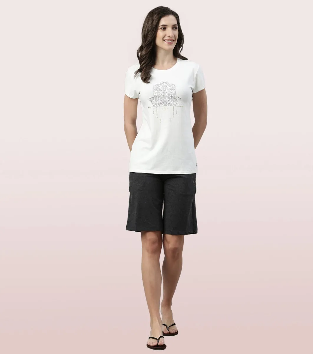 City Shorts | Cotton Knee Length Shorts