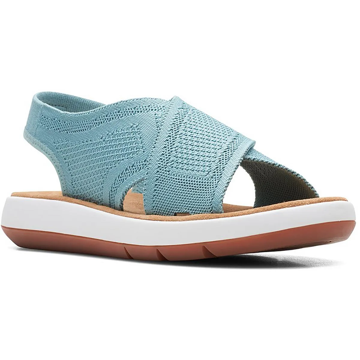 Clarks Womens Jemsa Dash Knit Criss Cross Front Ankle Strap