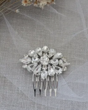 Cluster Teardrops Mini Hair Comb