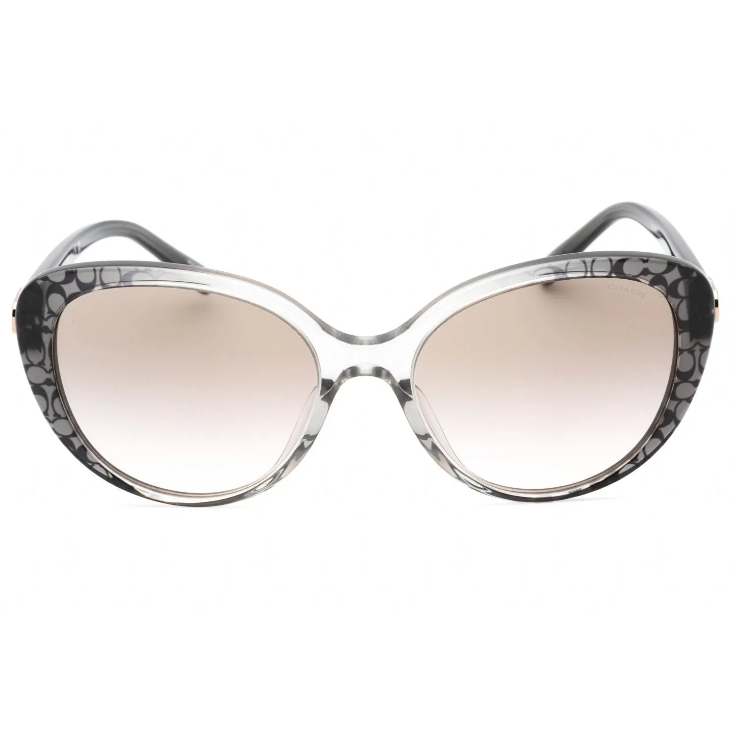 Coach 0HC8348U Sunglasses Grey Gradient/Grey Pink Gradient Women's