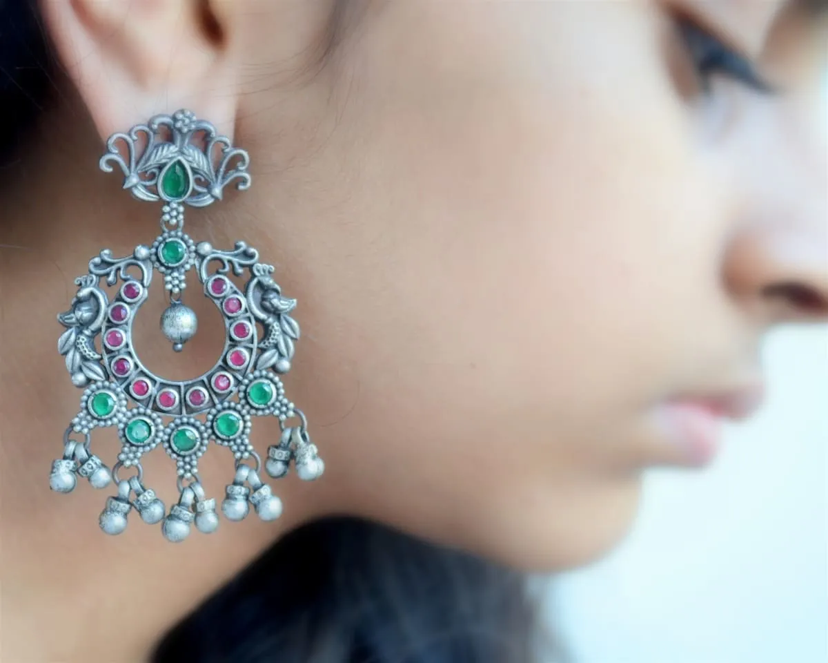 Cocktail Party Wear Chandelier Earrings, Indian Jhumki, Rajasthani Chandbali earrings