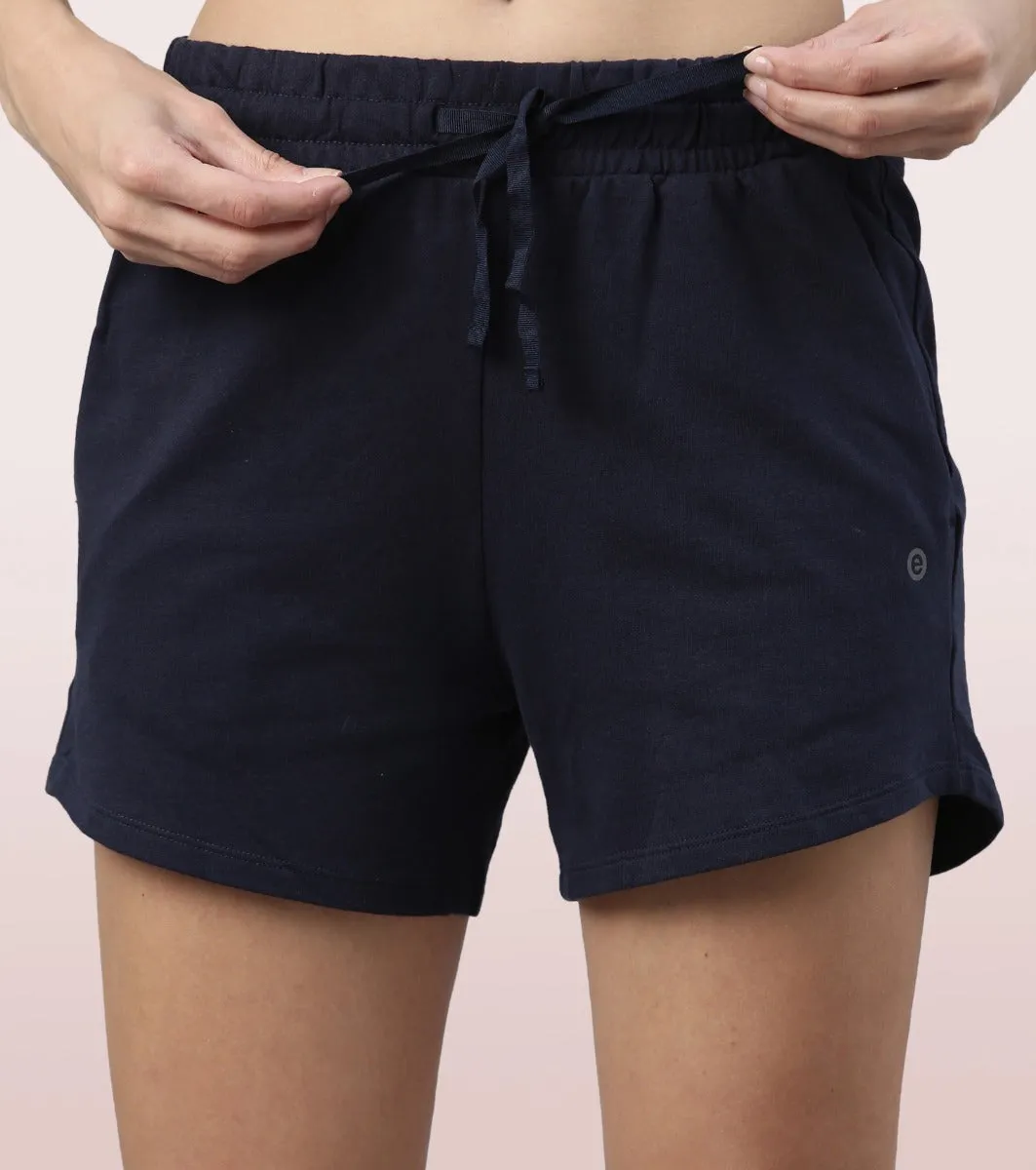 Comfy Shorts | Terry Shorts With Adjustable Waistband & Pockets