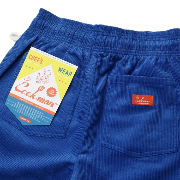 Cookman Chef Short Pants - Corduroy : Royal Blue