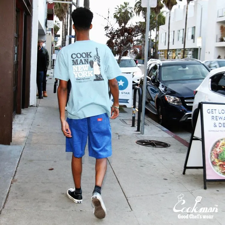 Cookman Chef Short Pants - Corduroy : Royal Blue