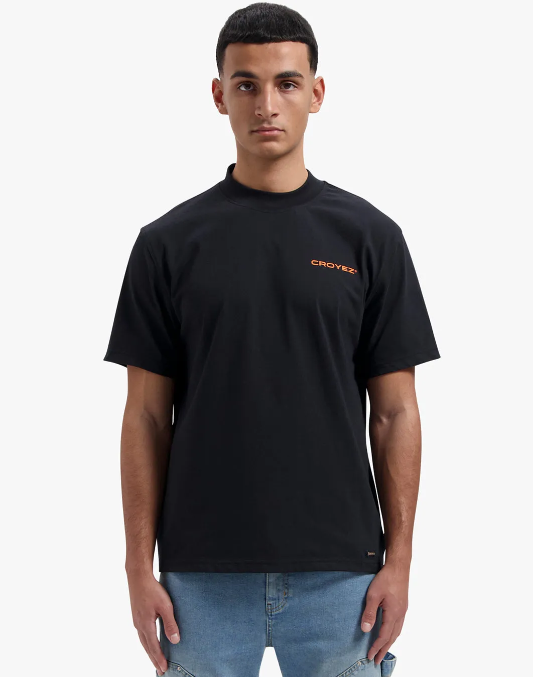 CROYEZ FAMILY OWNED BUSINESS T-SHIRT - BLACK/ORANGE