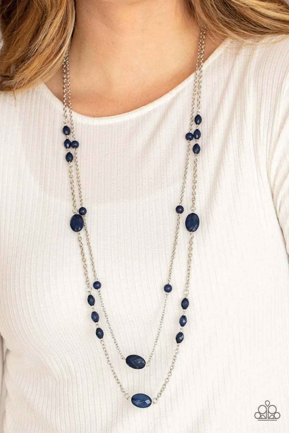 Day Trip Delights Blue Necklace - Paparazzi Accessories