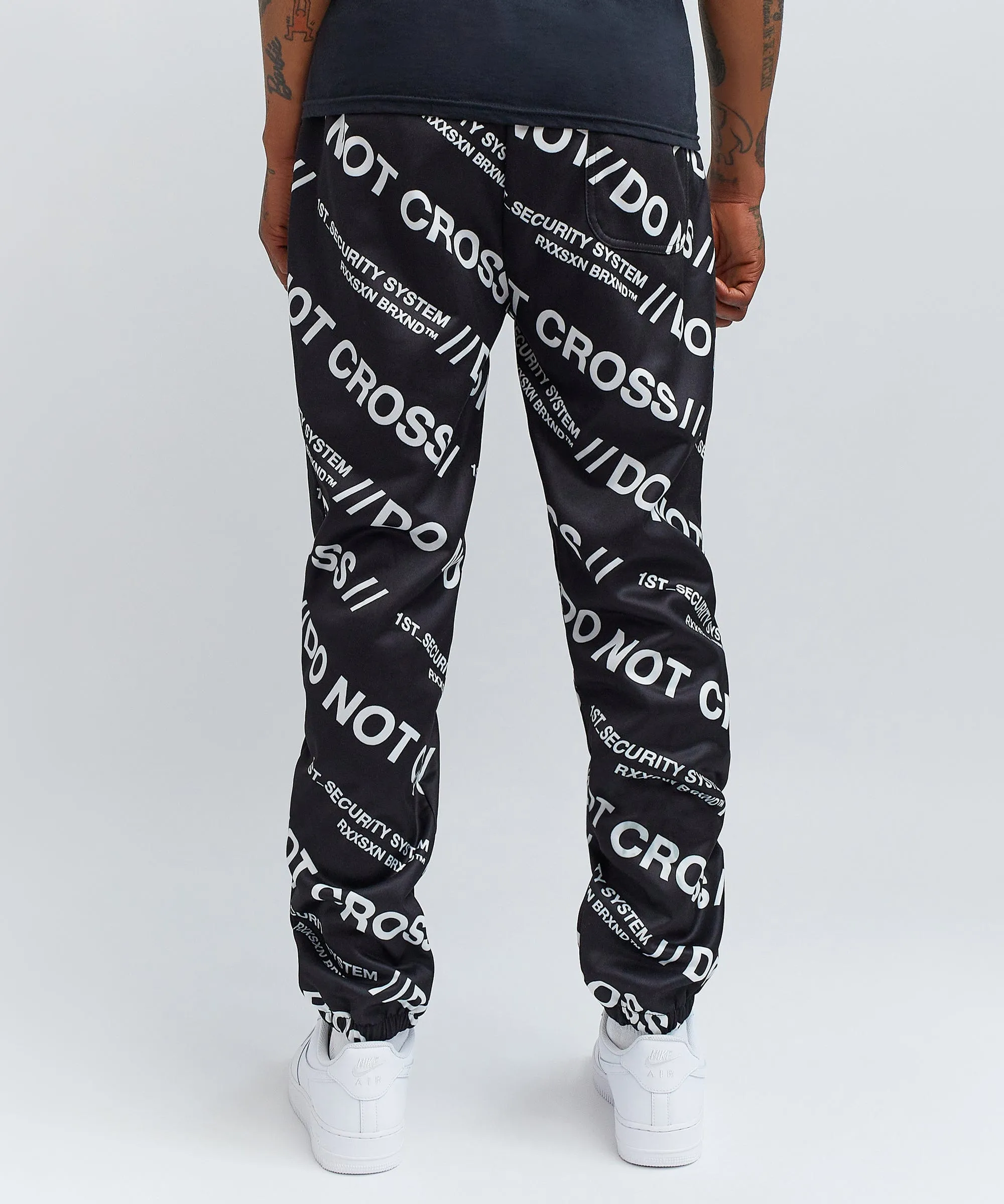 Do Not Cross Allover Print Jogger