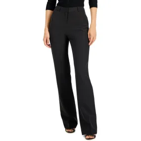 Donna Karan Womens High Rise Stretch Bootcut Pants