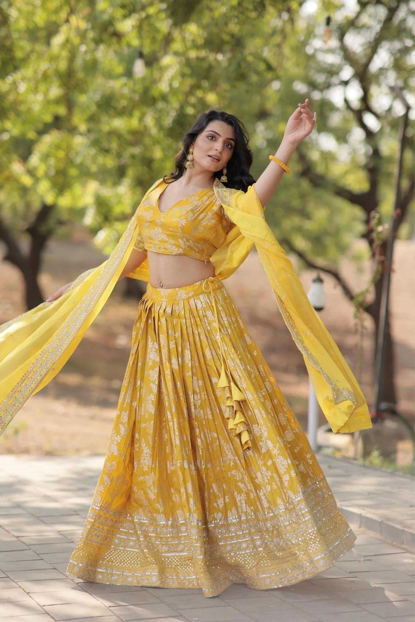 Elevate Your Style with a Designer Jacquard Lehenga Choli