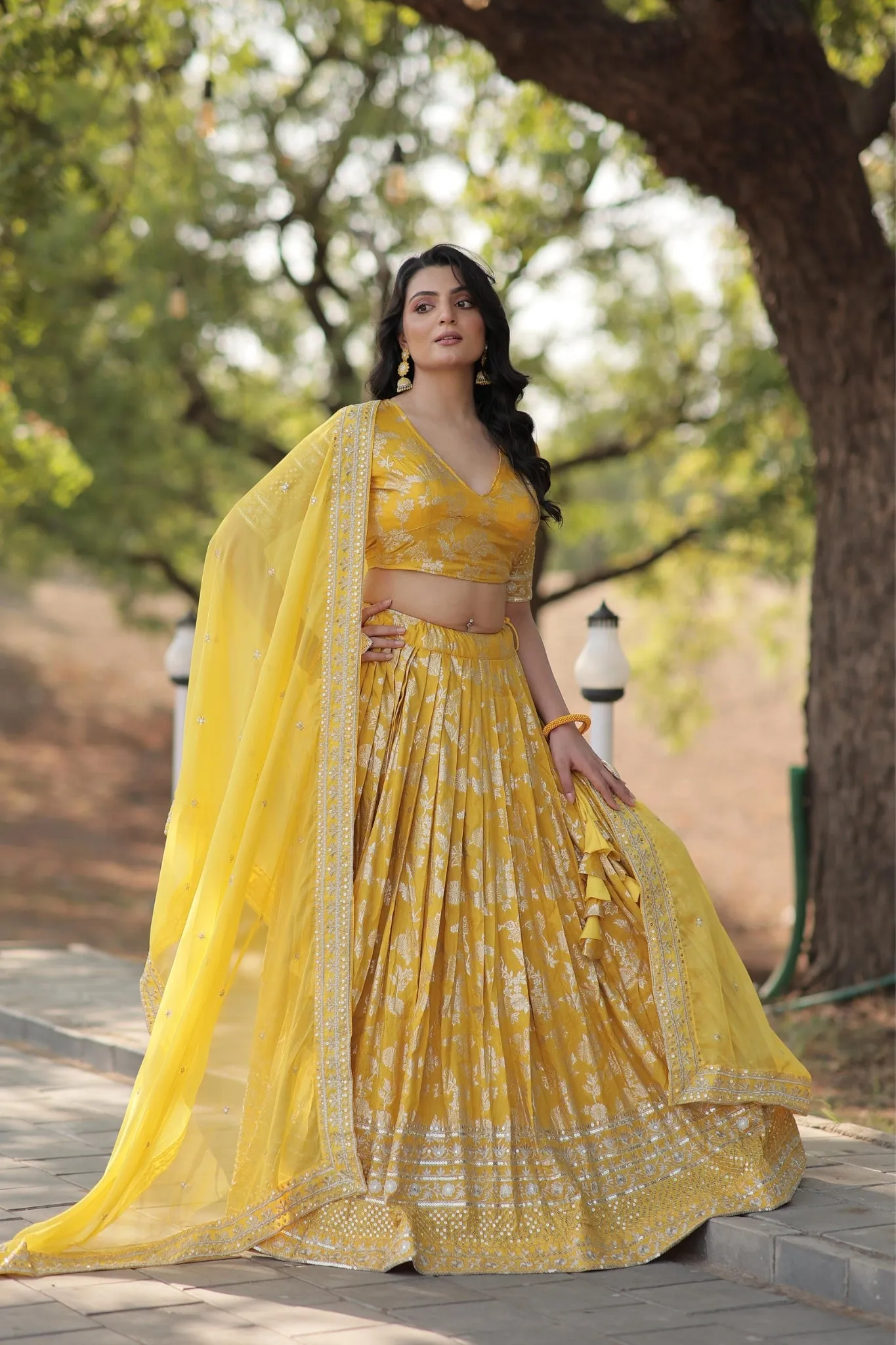 Elevate Your Style with a Designer Jacquard Lehenga Choli