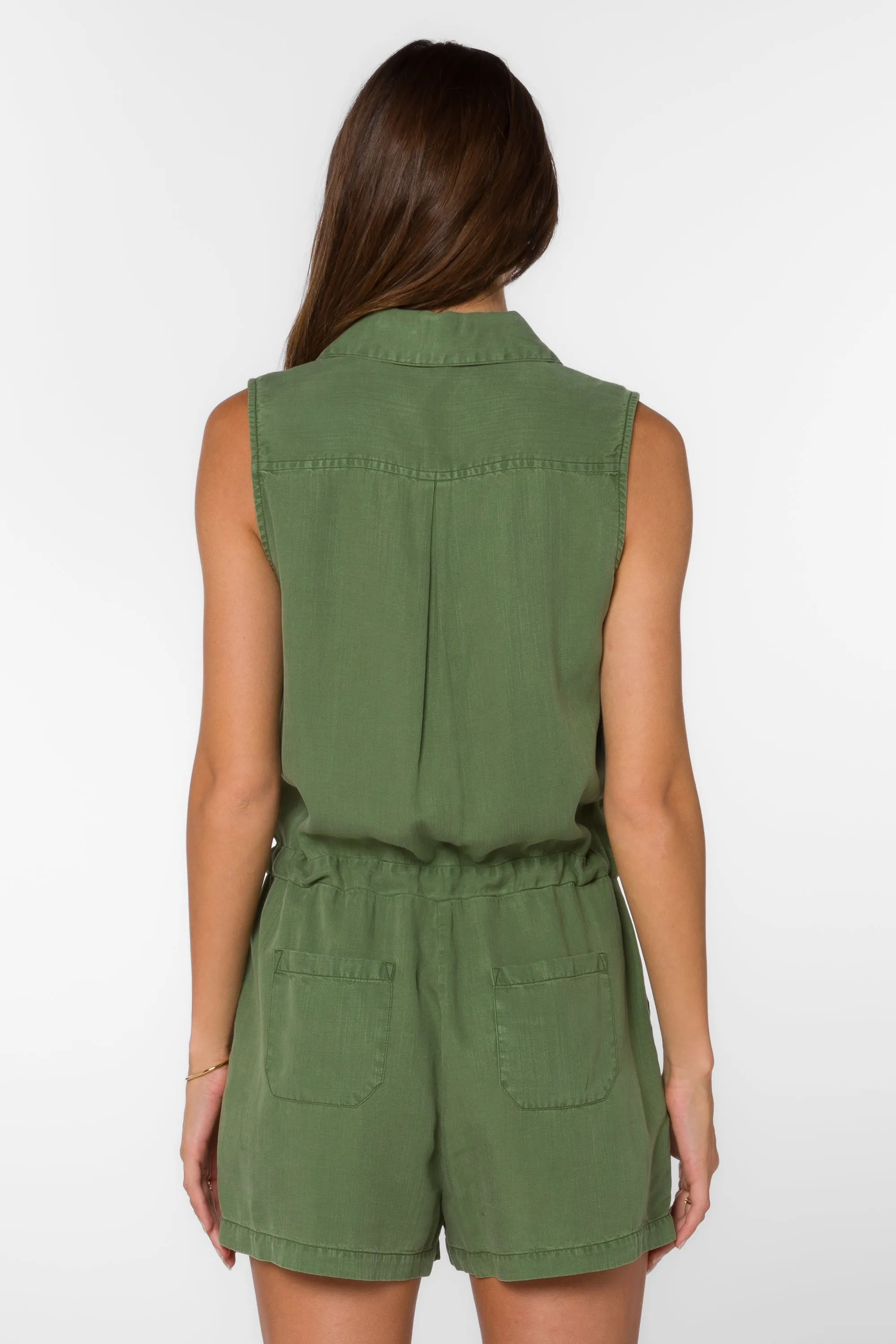 Esma Artichoke Green Romper