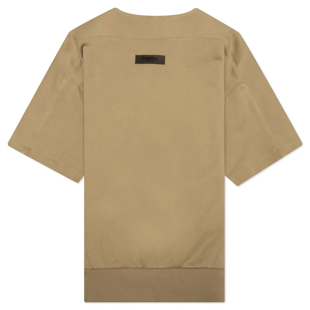 Essentials Kid's Oversized Henley - Oak