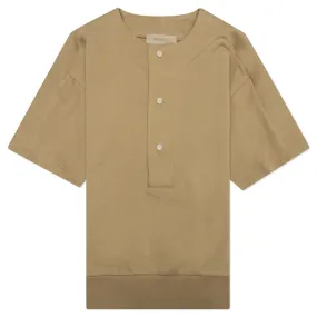 Essentials Kid's Oversized Henley - Oak