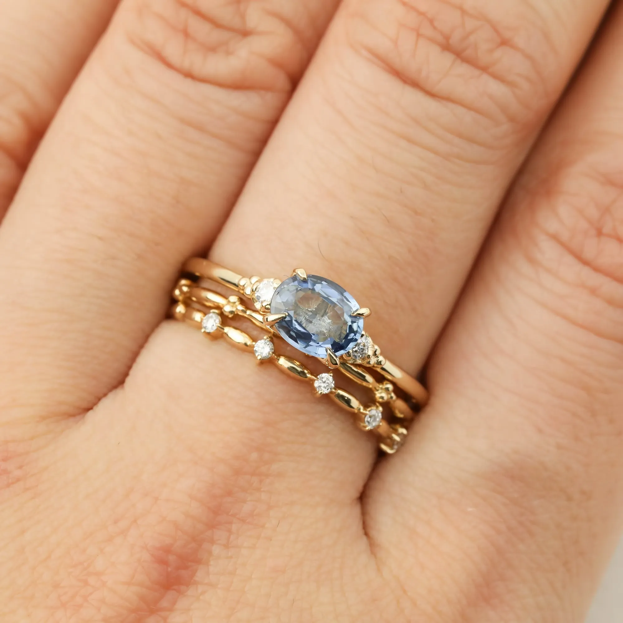 Estel Ring - 0.97ct Blue Sapphire (One of a kind)