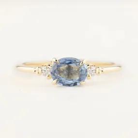 Estel Ring - 0.97ct Blue Sapphire (One of a kind)