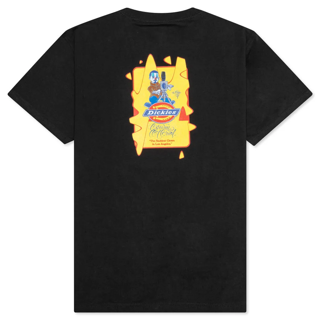 Estevan Oriol x Saddest Clown S/S Tee - Black