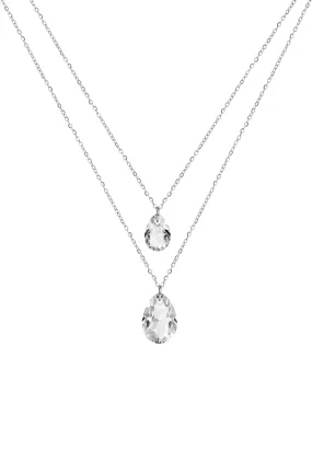 Facet Pear Pendant Necklace JS.0045