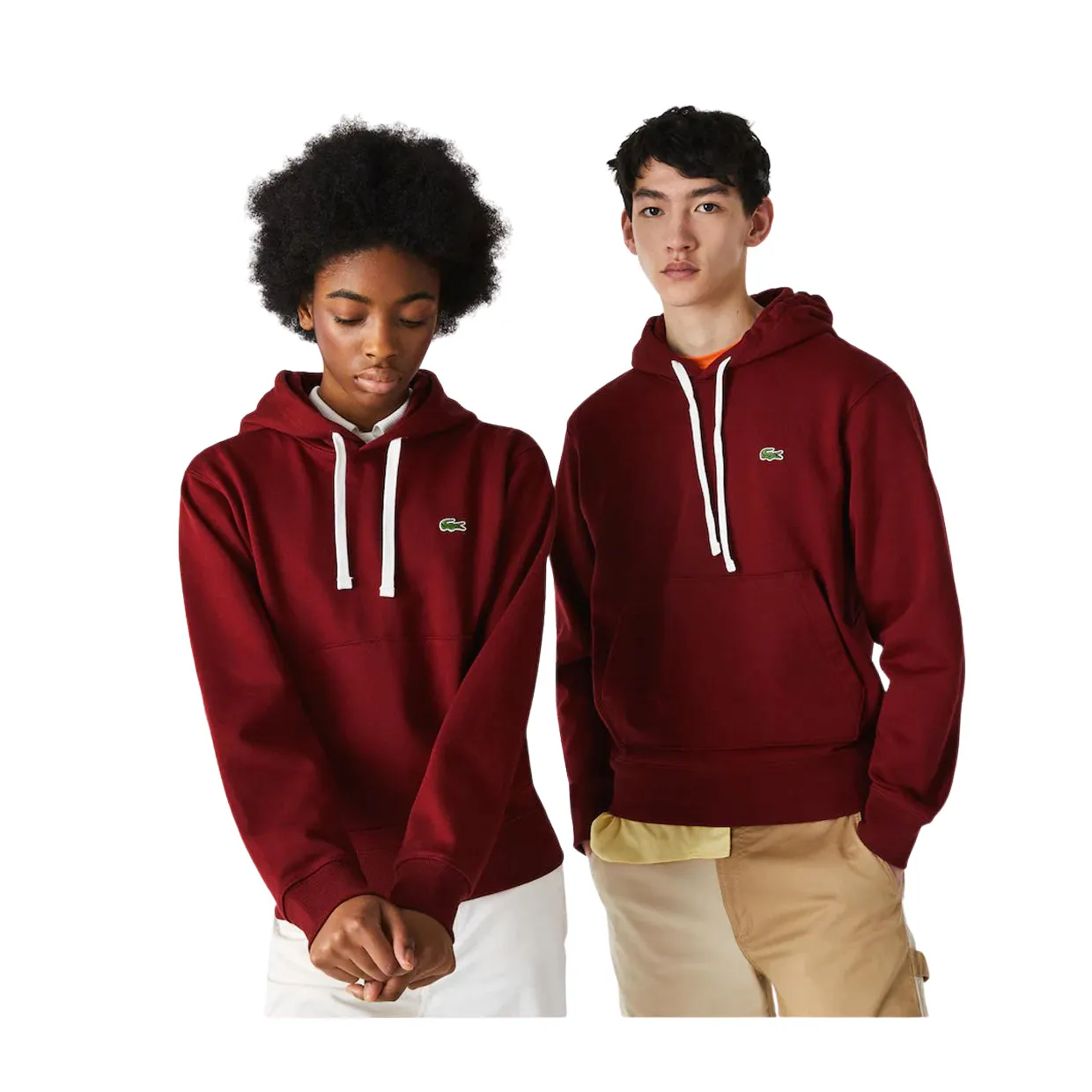 Felpa Unisex Lacoste Cotone Organico Bordeaux