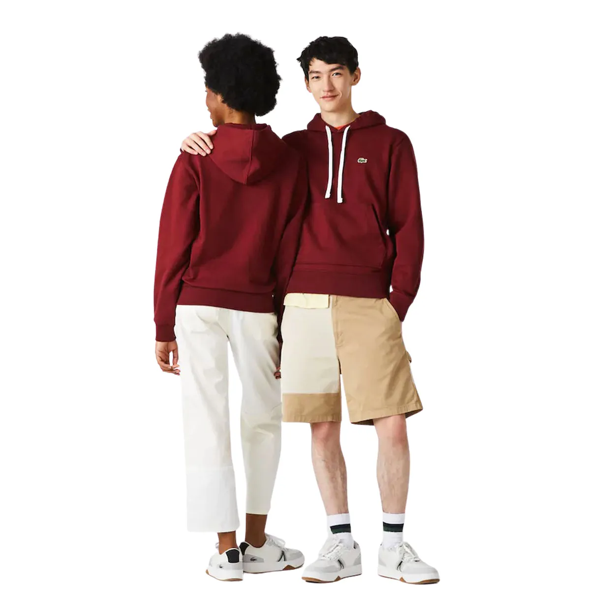 Felpa Unisex Lacoste Cotone Organico Bordeaux