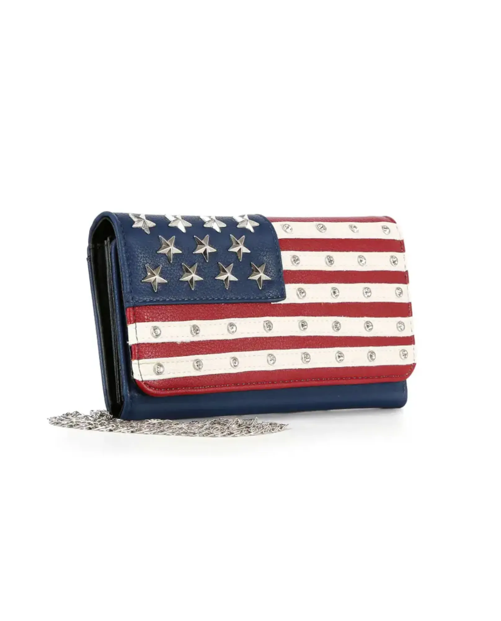 FLAG RHINESTONE SLING WALLET BLW-2060