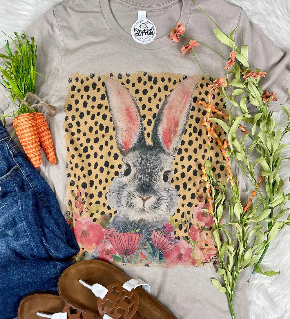 Floral Cheetah Bunny