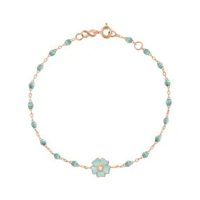 Flower Classic Gigi Iceberg diamond bracelet, Rose Gold, 6.7"