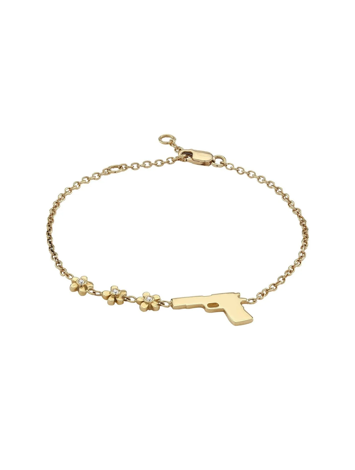 Flower Gun - Bracelet with diamonds