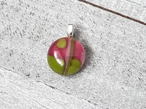 Fused Glass Mini Pendant~Watermelon