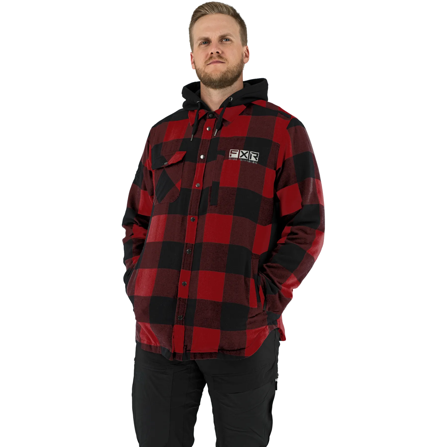 FXR Men's Timber Insulated Flannel Jacket Rust/Black