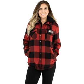 FXR Women's Timber Insulated Flannel Jacket Rust/Black