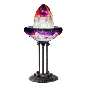 Gabriel Argy-Rousseau Pate de Verre "Fleurs Tropicales" Table Lamp