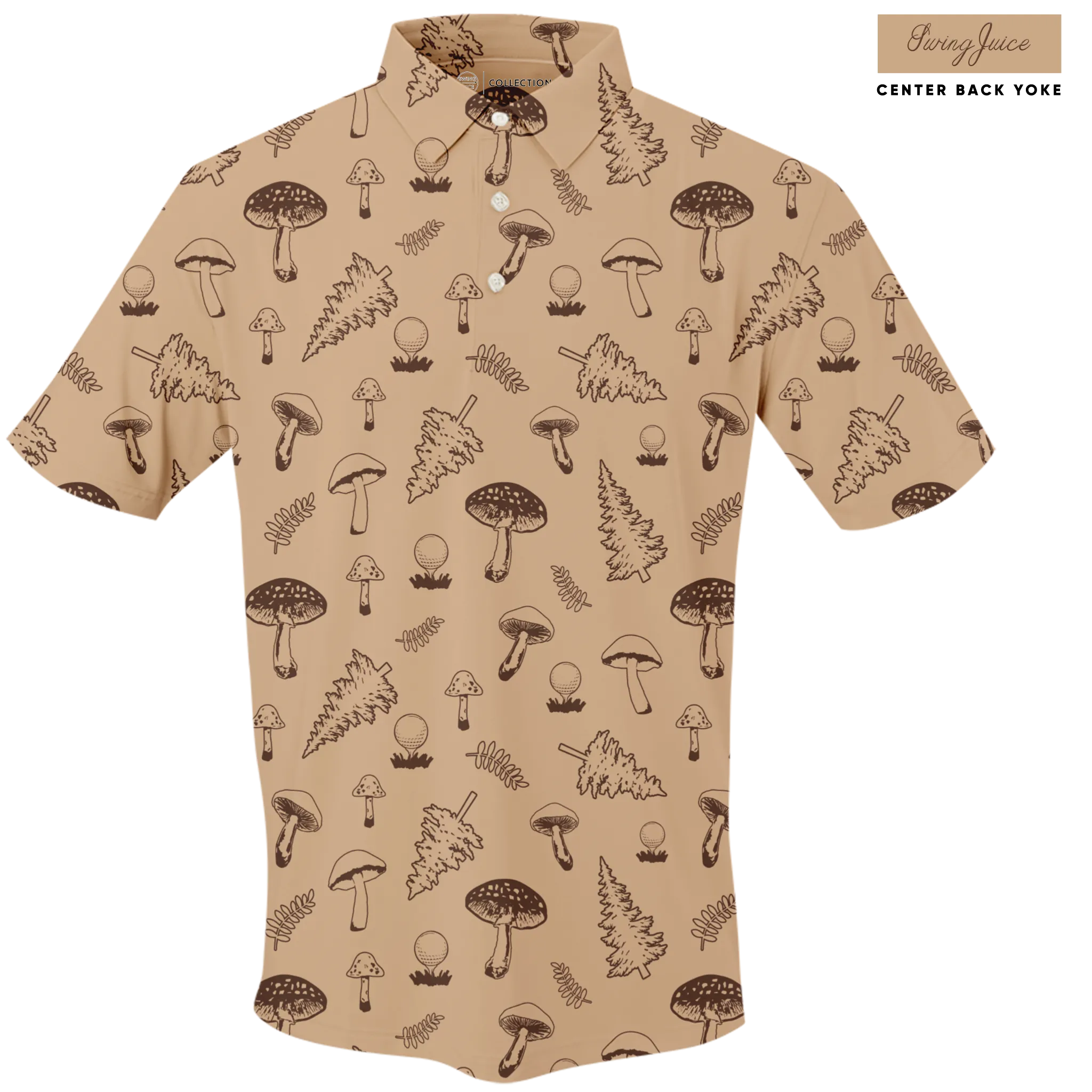 Golf Mushrooms Men's Polo