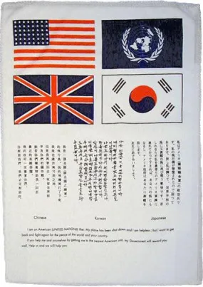 Korean War Silk Blood Chit