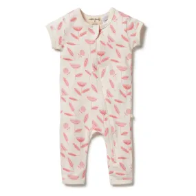 *Last Size* Wilson & Frenchy Organic Zipsuit - Billie Fleur - Newborn