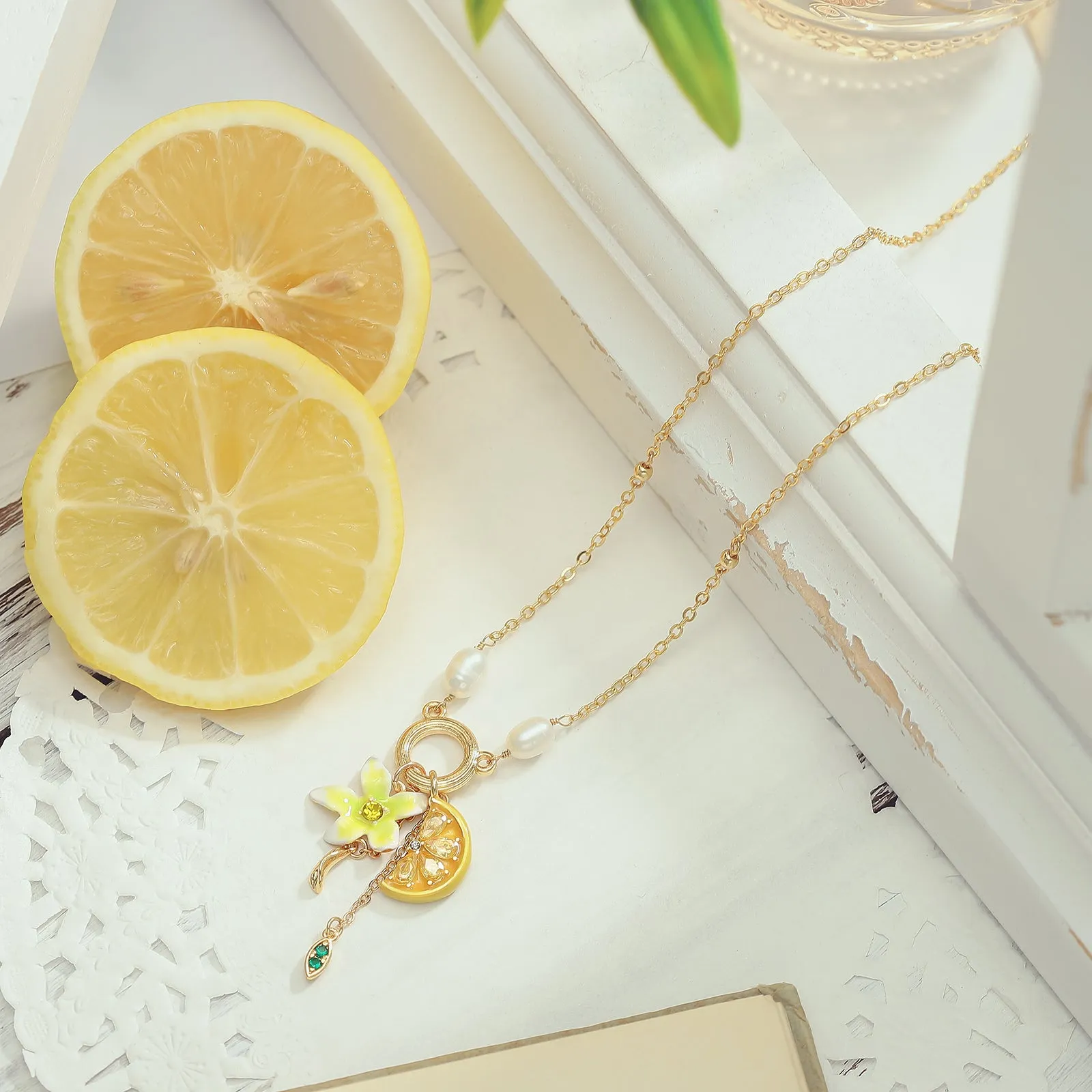 Lemon Flower Necklace