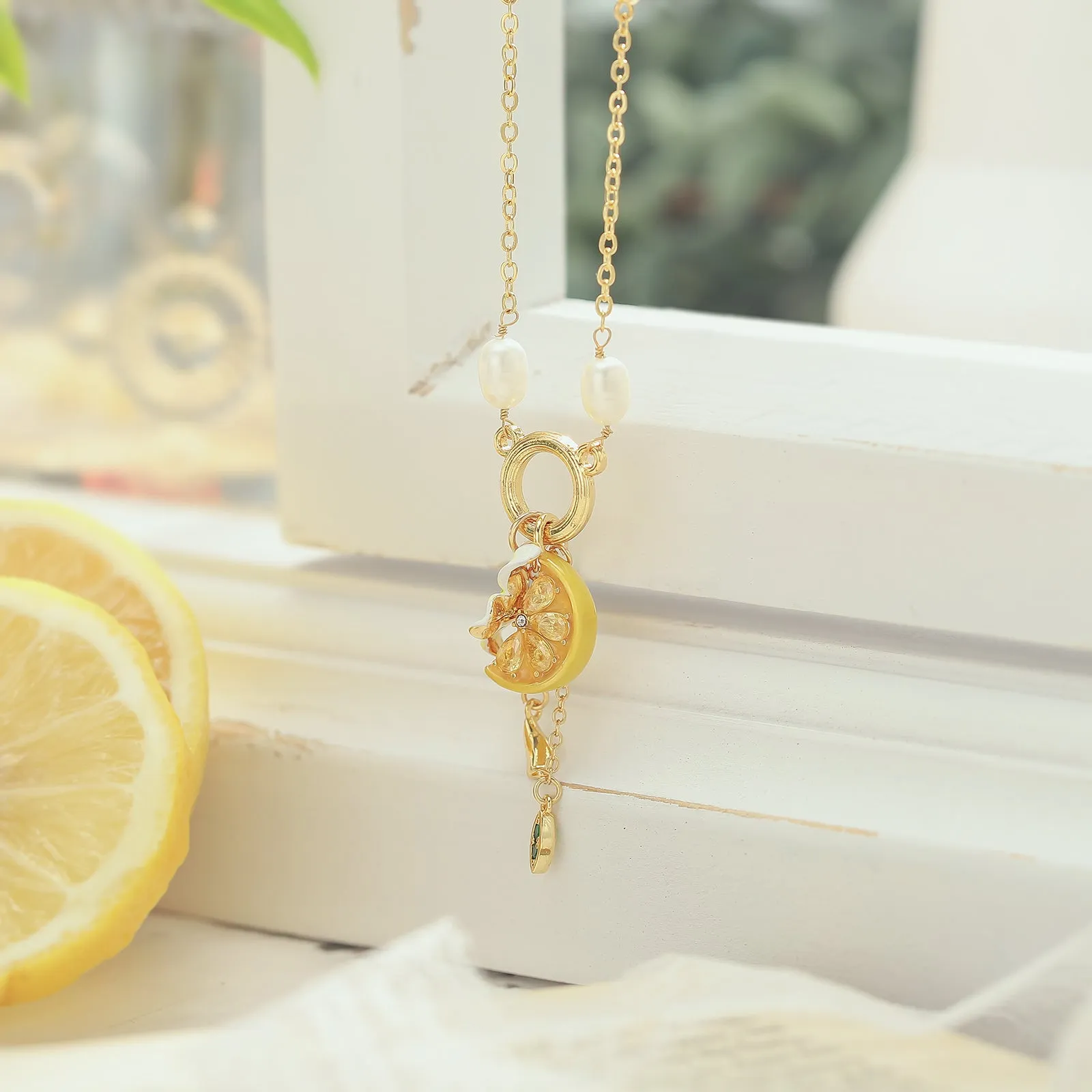 Lemon Flower Necklace