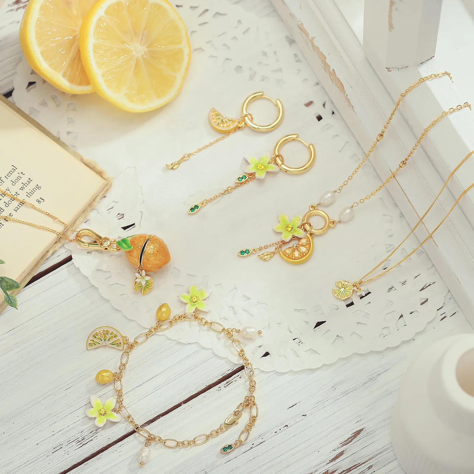 Lemon Flower Necklace