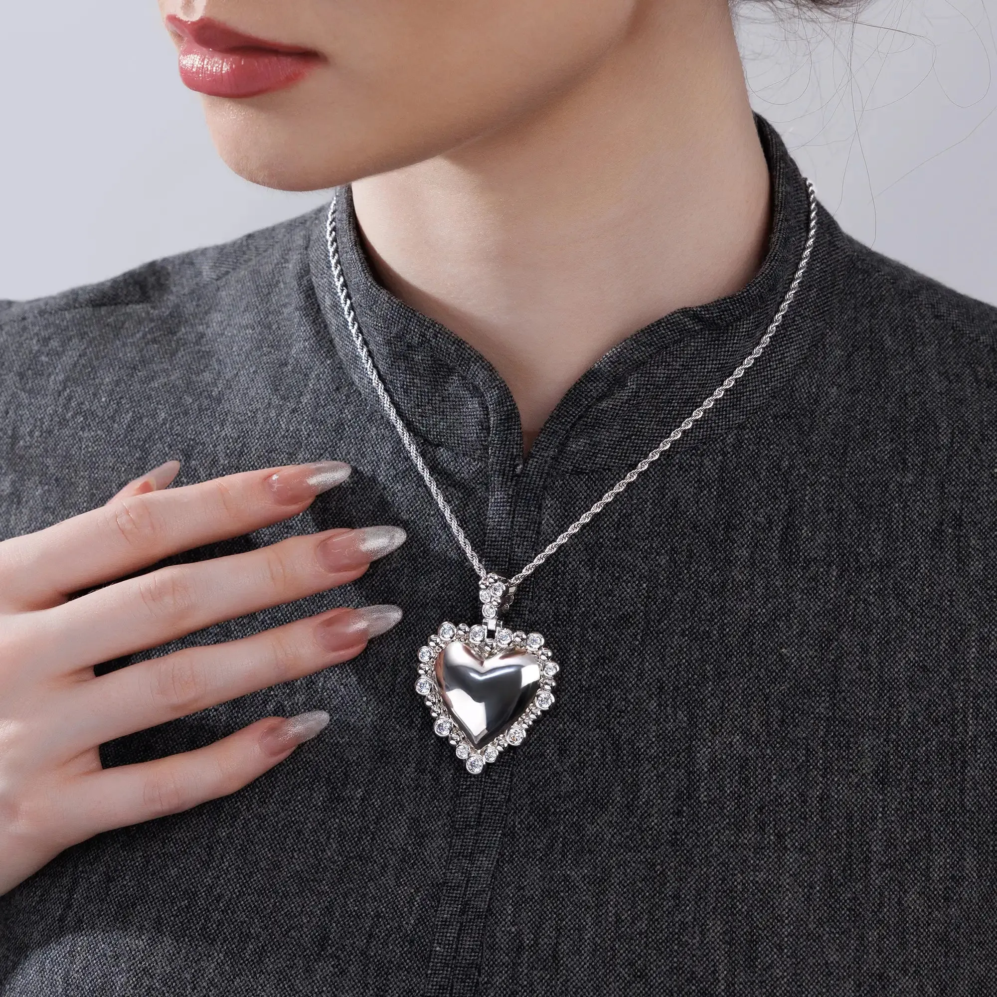 Love Heart Metal Pendant