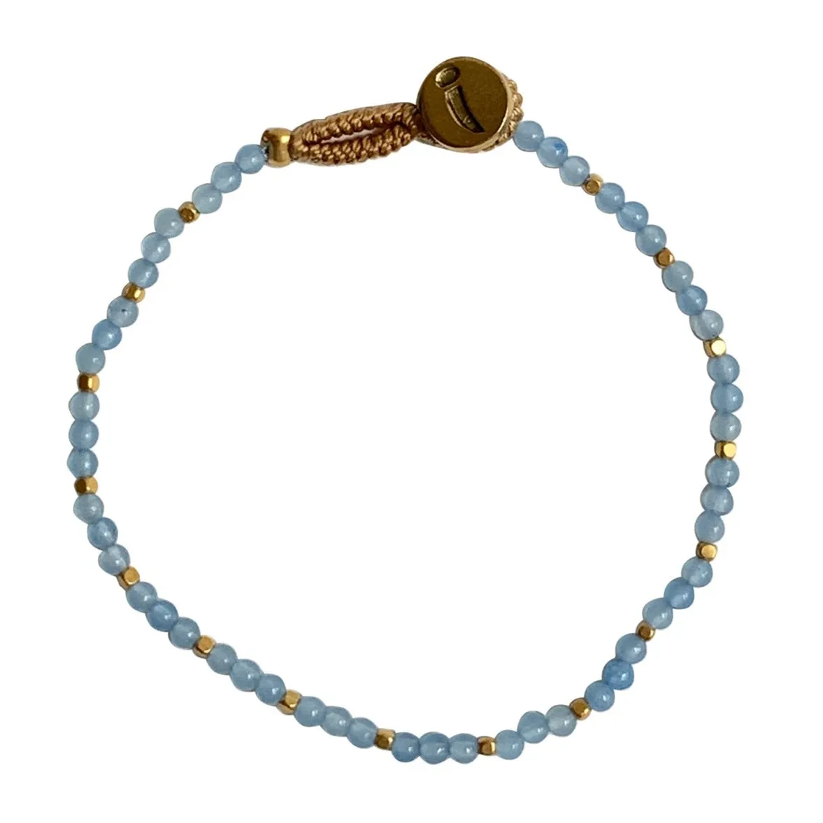 LULU STONE DOT BLUE CHALCEDONY